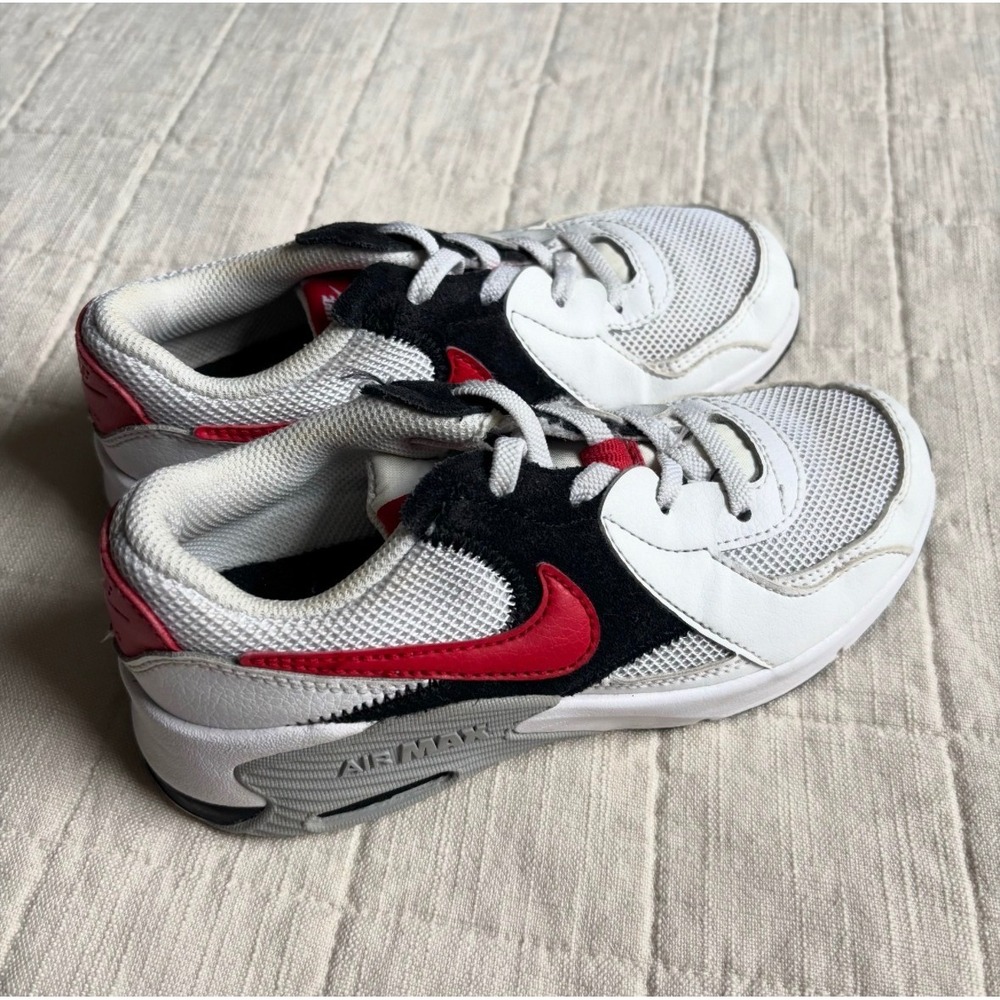 Nike Air‎ Max Excee Kids 1Y White Red Good Athletic Sneakers CD6892-105